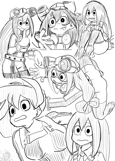 原作の模写をするなどした。堀越は絵がうますぎる。 