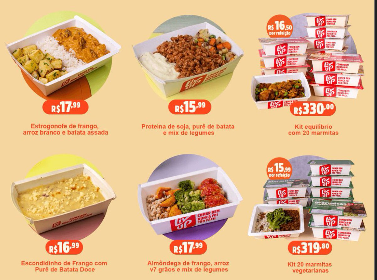 MARMITAS CONGELADAS PARA SUA DIETA🔥

Se organizar a alimentação é o que te trava na dieta, a Livup resolve: marmitas fit congeladas, só descongelar e comer!

Aceita VR/VA, preço justo e ainda tem desconto com o cupom “LEVI”

Sem desculpas agora, hein? kk

livup.com.br/?utm_source=in…