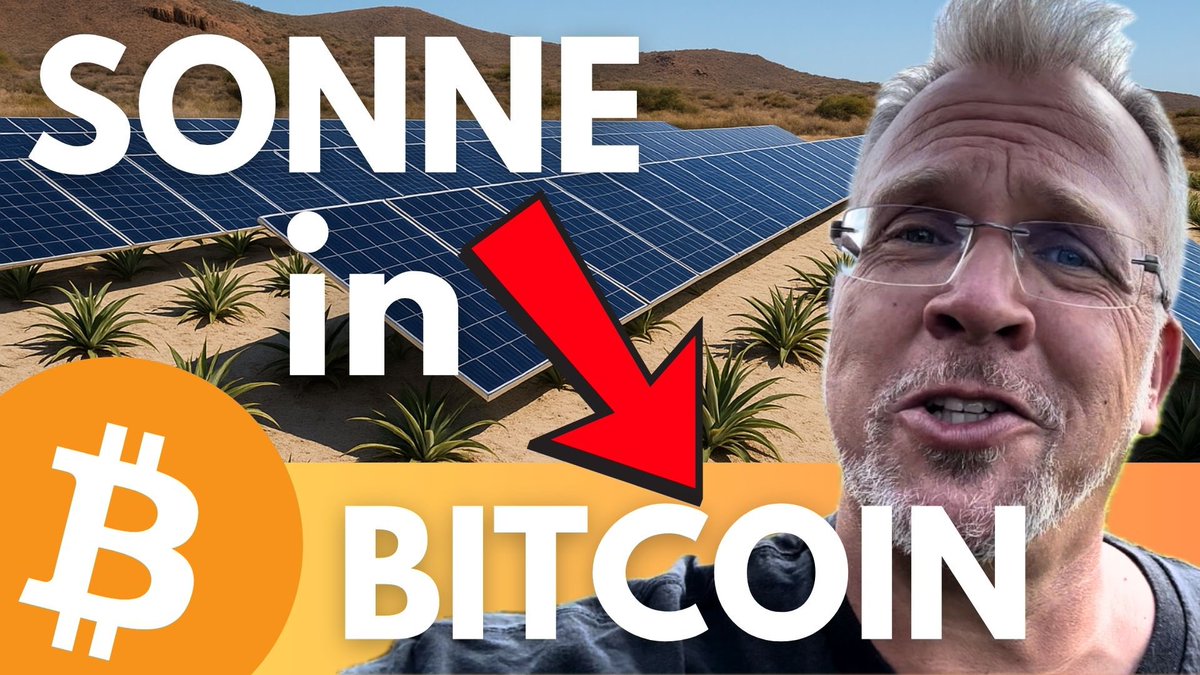Wie du aus Sonne Bitcoin machst! Deine eigene Bitcoin Mining Farm ☀️☀️ youtu.be/xEEzwGPMloE?si… via <a href="/YouTube/">YouTube</a>
