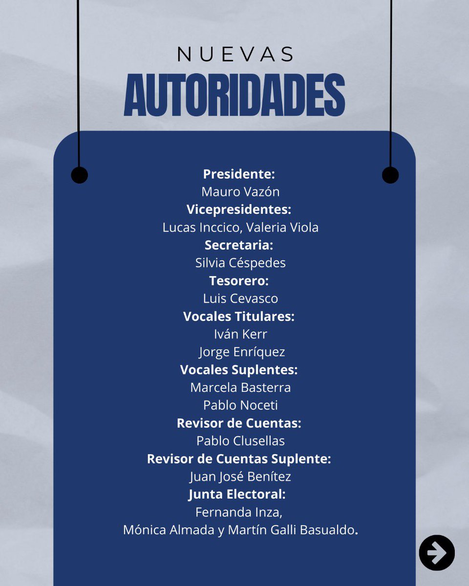 Queremos compartir que hoy en nuestra asamblea ordinaria anual, renovamos nuestras autoridades. Felicitamos a <a href="/maurovazon/">Mauro Vazon</a>, presidente entrante y al resto de las autoridades que tiene como misión continuar el gran trabajo que llevamos adelante en defensa de las instituciones.