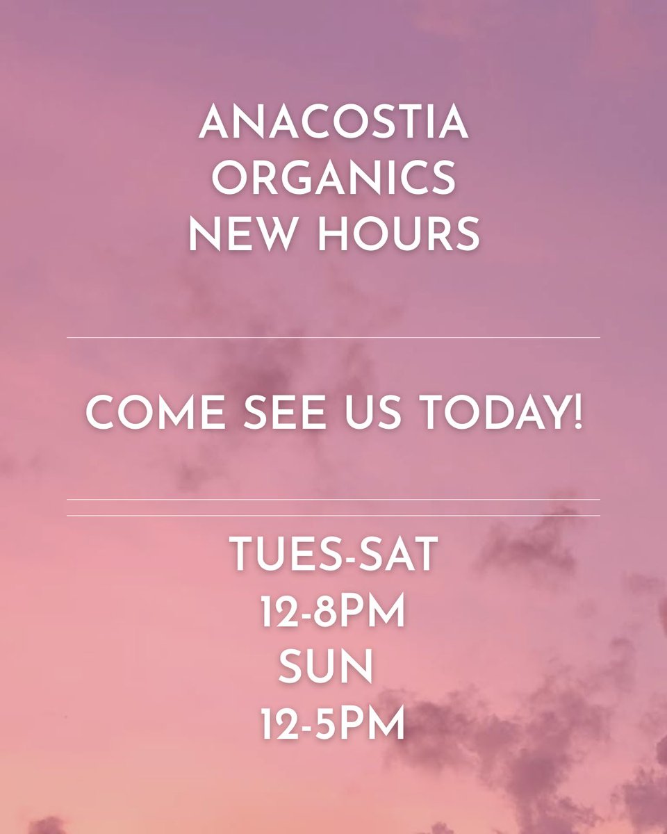 New hours!!!

#420 #EventsDC #DestinationDC #DCA #NavyYard #UnionStation
#BlackWomanOwnedBusiness #Ward7
 #ward8 #potomacyard #arlington #woodbridge #builegal#nationalcannabisfestival #humanitiesdc