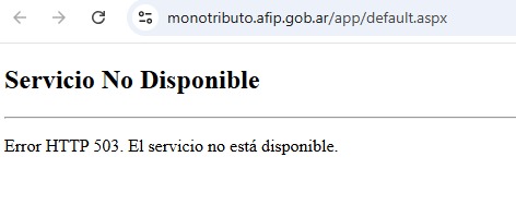 Feliz día del trabajador por adelantado a todos los monotributistas que un día 30 no estamos pudiendo facturar porque está caído el sitio del ARCA / AFIP.