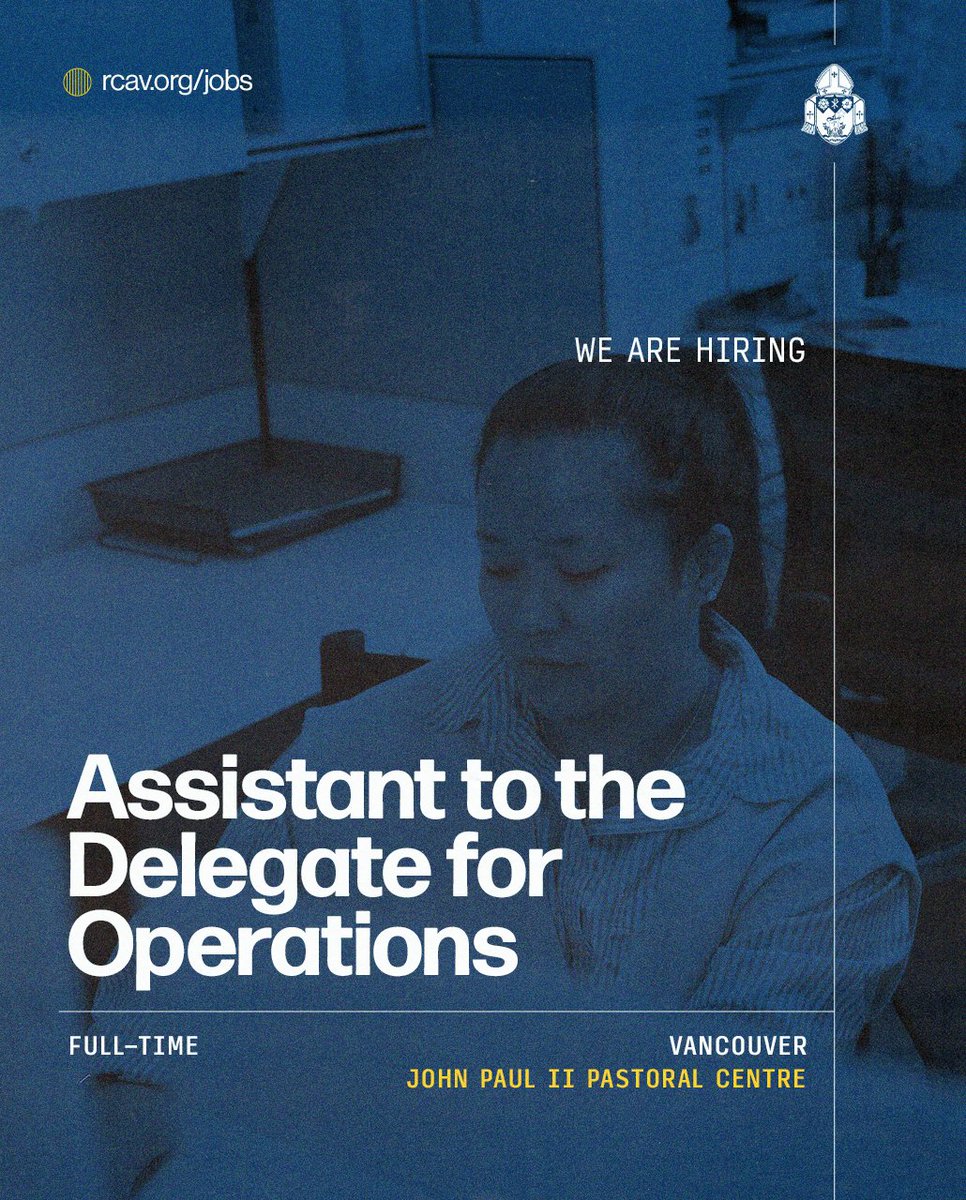 We are looking for a full-time assistant to support the Delegate for Operations! 📢

If you have skills and experience in administrative support, coordination of events, meetings and projects, we invite you to apply!

Apply now at rcav.org/jobs/811