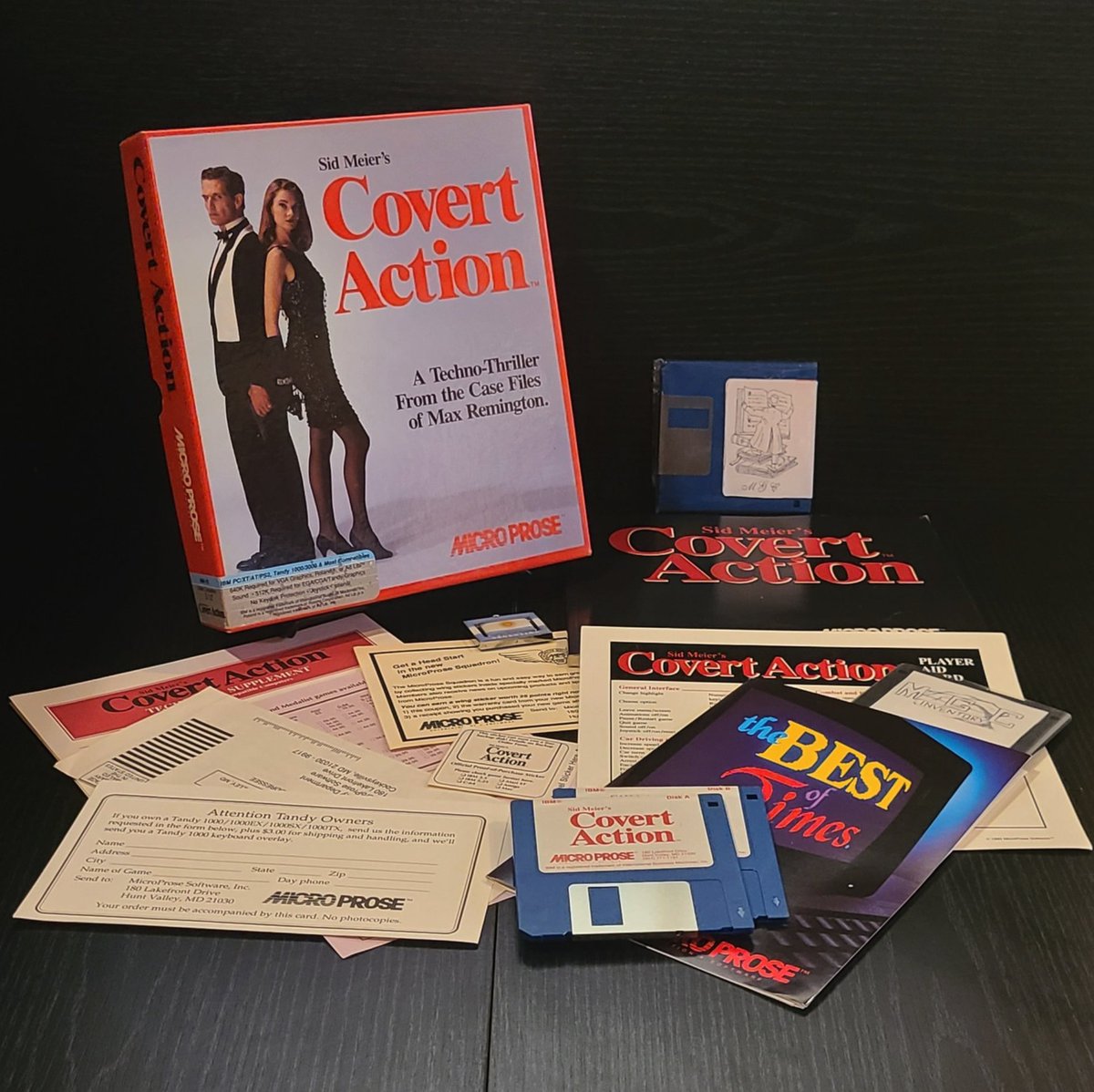 mgc_inventory's tweet image. :videogame: ID_0963
Sid Meier's Covert Action (1990)
Developer : MPS Labs
Publisher : MicroProse Software, Inc.
Ver : US - 3.5" - PC

#sidmeier #coveraction #mpslabs #microprose #bigbox #retrogames #bigboxgames #bigboxgamecollector #videogames #videogamecollector