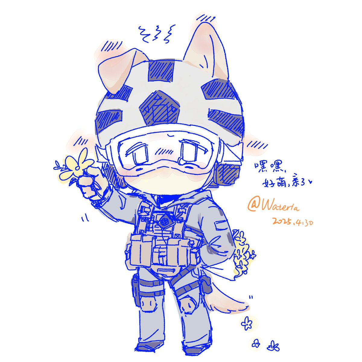 Waterla0226's tweet image. 🪳🐶💖😎
就这么卡文然后画画去了
#codRoach
#GaryRoachSanderson 
#CallofDuty