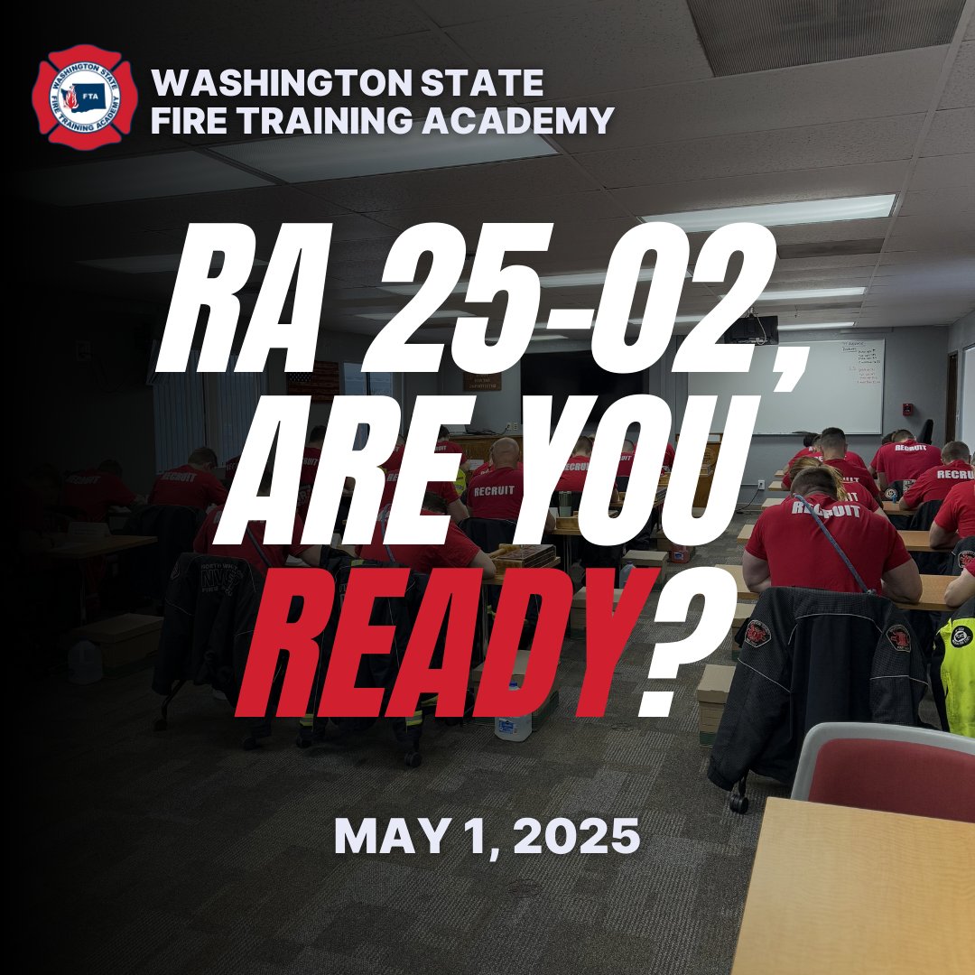#RA2502, the #WAFTA is ready for you. #Firefighters #Firefighter #WAFirefighter #WAFirefighters #RecruitAcademy #FireAcademy