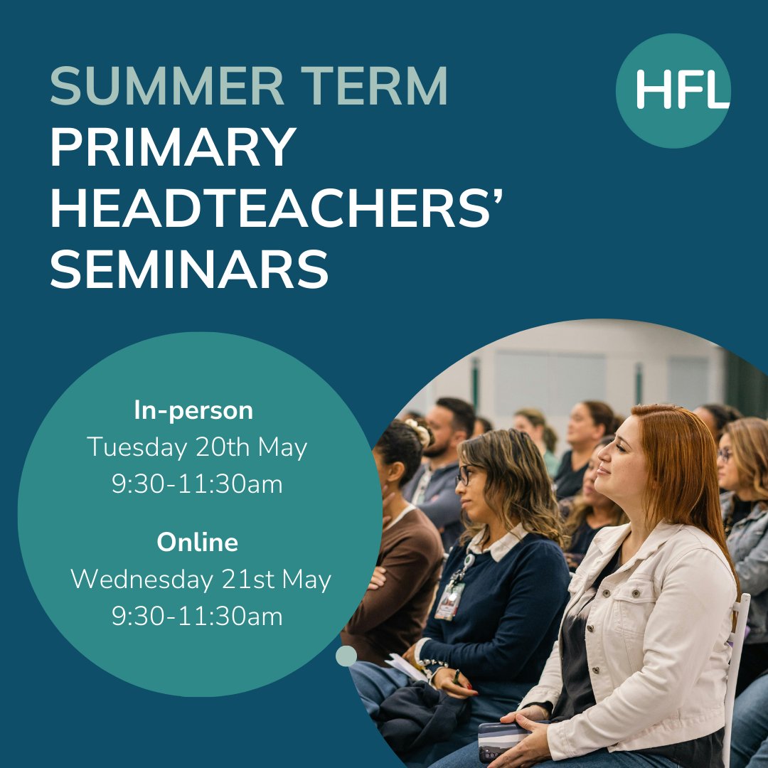 Primary headteachers, you don’t want to miss this!

Our summer term primary headteachers’ seminars are coming up and they’re a great opportunity to network with other heads and access advice and support to make strategic decisions for your school.

In-person seminar: