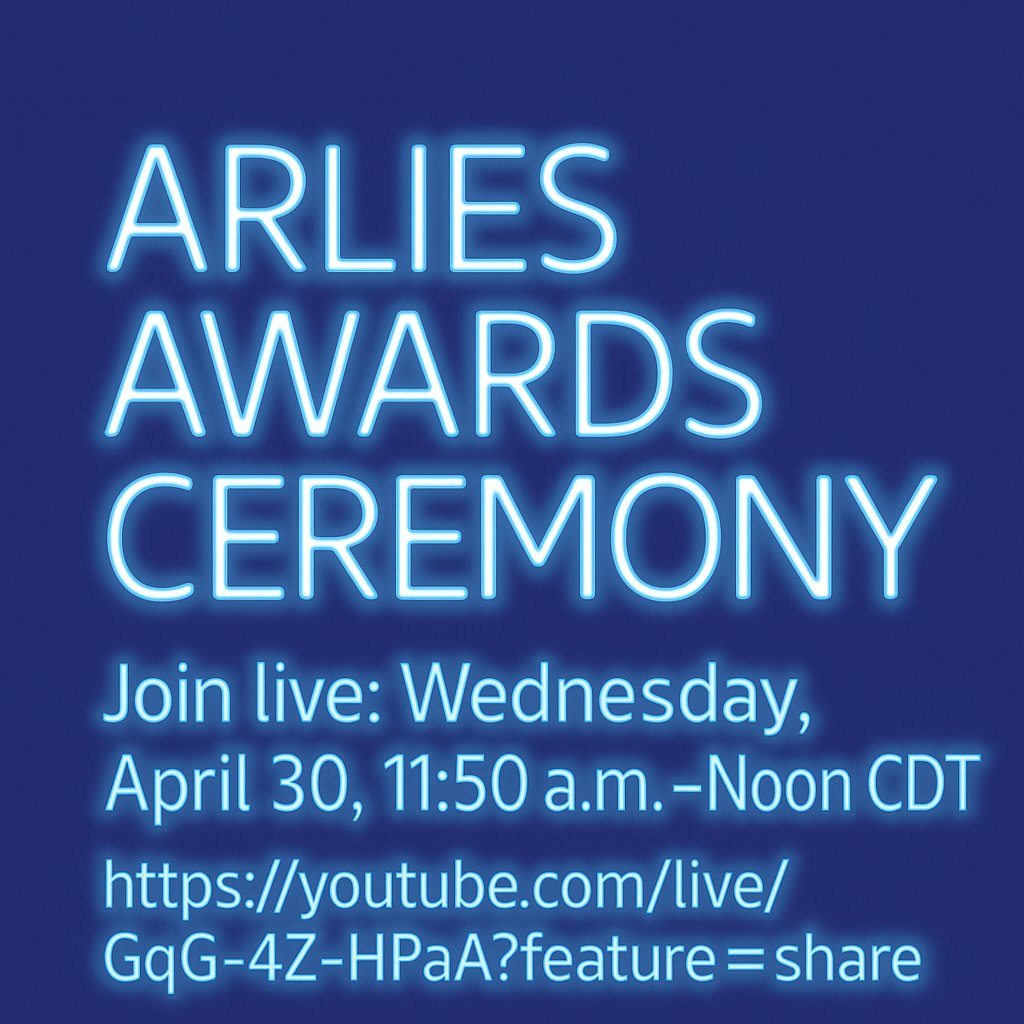 In roughly one hour, we will announce the winners of the 2025 #ARLIESFilmFestival, join us 🔗 youtube.com/live/GqG-4Z-HP…