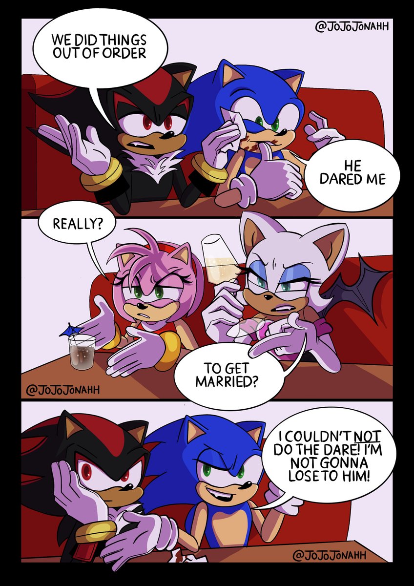 i dare you to fall in love with me 
#sonadow #shadonic #sonicthehedgehog #shadowthehedgehog