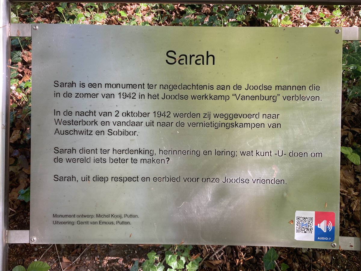 Westerborkpad-wandeling (tussen Putten en Ermelo) in het spoor van de Jodenvervolging. Onderweg tussenstop bij herdenkingsplek Vanenburg, Joods werkkamp