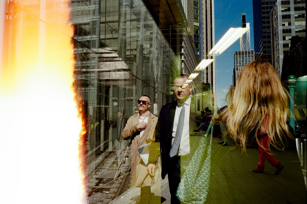 An accidental double exposure on film