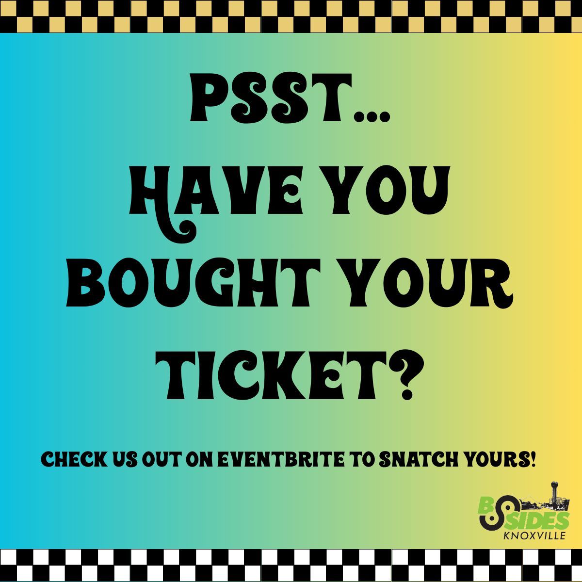 It's not too late to purchase your ticket! We only have NINE more days! Here's the link if you need it ----> eventbrite.com/e/bsides-knoxv… 👀 

#BSK2025
