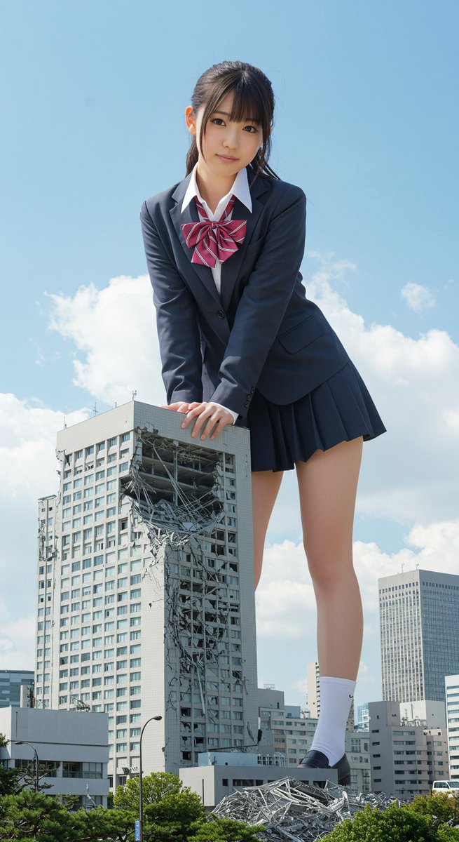 #AI画像　#giantess