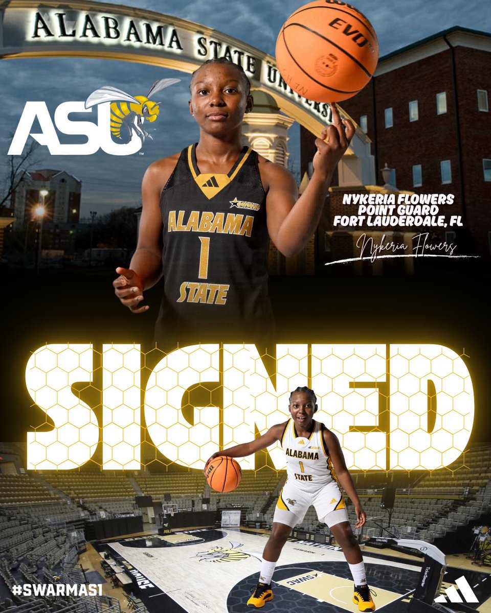 nehsladycanes's tweet image. c/o 2025 Point Guard @nyker1aa has signed her letter of intent to THE Alabama State University 🐝@BamaStateWBB 
#MyASU #LadyHornets #SWAC #swarmas1 #SwagCheck #LadyCanesBasketball