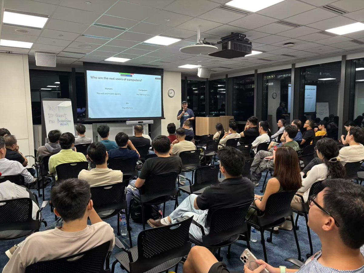 mcp_servers's tweet image. Recapping Singapore’s #OpenSource AI Meetup on #MCP we hosted today: Small Room, BIG Ideas!
120+ developers, architects, and AI leaders packed the room for a deep dive into the future of AI infrastructure. Here’s what went down:
1. Kong’s MCP MCP Server: Real-time querying for…