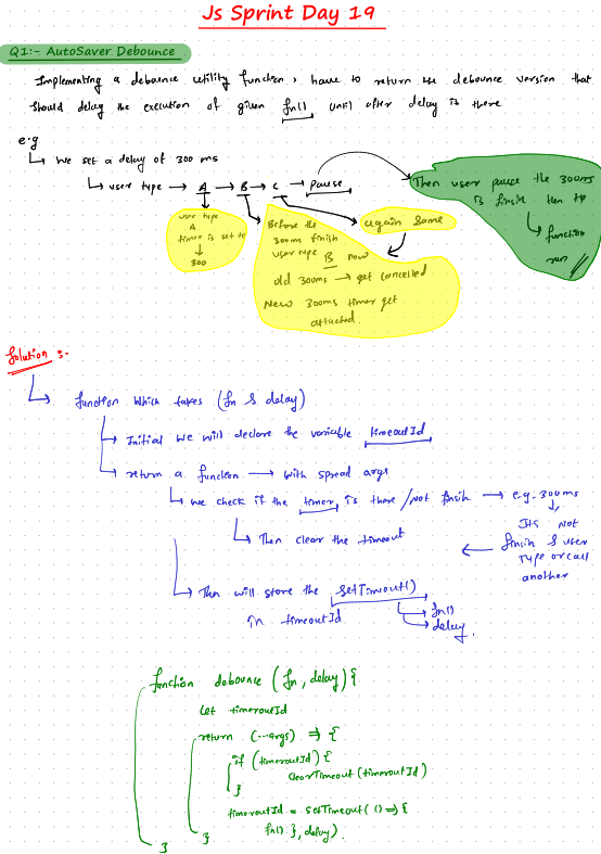 Prathamesh_532's tweet image. ⚙️ Day 19 of 21-Day #JS Sprint #CodingHero by
@hiteshdotcom Sir
Topic: Custom Utils 🛠️
💾 AutoSaver Debounce
🚦 Rate-Limited Button (Throttle)
📝 Debounce Event Logger
#JavaScript #WebDev #CodingJourney #ChaiCode #chaiaurcode #FrontendDevelopment
