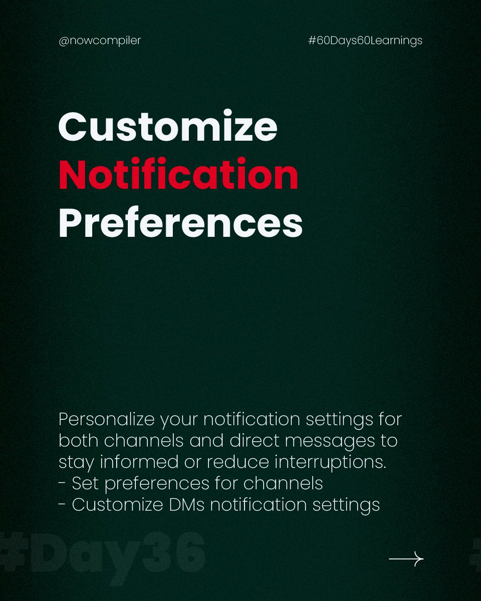 NowCompiler's tweet image. Optimize your team&apos;s efficiency with Slack Notification Manager—streamline alerts and manage Do Not Disturb settings effortlessly. #TechEfficiency #SlackTips #ProductivityTools #NotificationManager #NowCompiler
