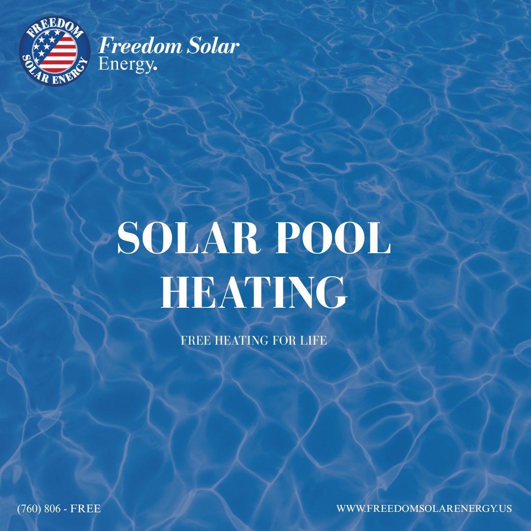 Freedomsolarnrg's tweet image. D I V E  I N T O  A  
W A R M  P O O L
.
.
.
😎✨️ Make a splash into the warmth of a solar heated pool! Beat the summer rush and invest in Solar Pool Heating today. Call now for a FREE quote.
#Freedomsolarnrg #Cleanenergy #Solarpoolheating #Sandiegosolar #Sandiego #Warmwater