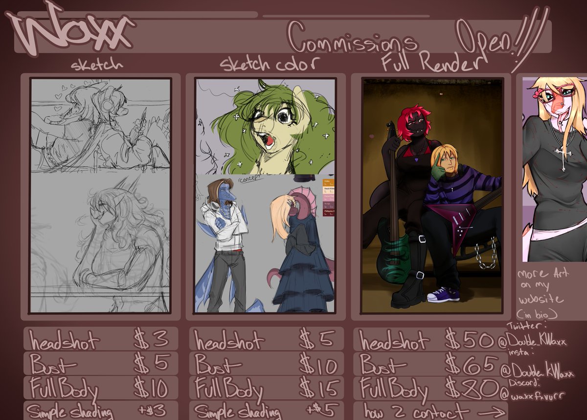 Double_KWaxx's tweet image. hey guys, my comms are open!!!!
ive got 3 slots open
#snootgame #mlp