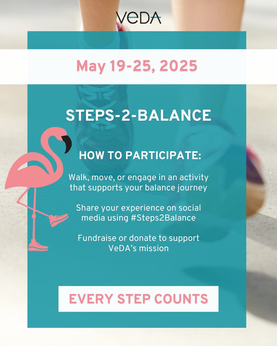 vestibularveda's tweet photo. Steps-2-Balance is more than just an event—it’s a movement to raise awareness, support, and hope for those living with vestibular disorders.
#Steps2Balance #VestibularAwareness #BalanceMatters #YouAreNotAlone https://t.co/4AU7XXJTLh