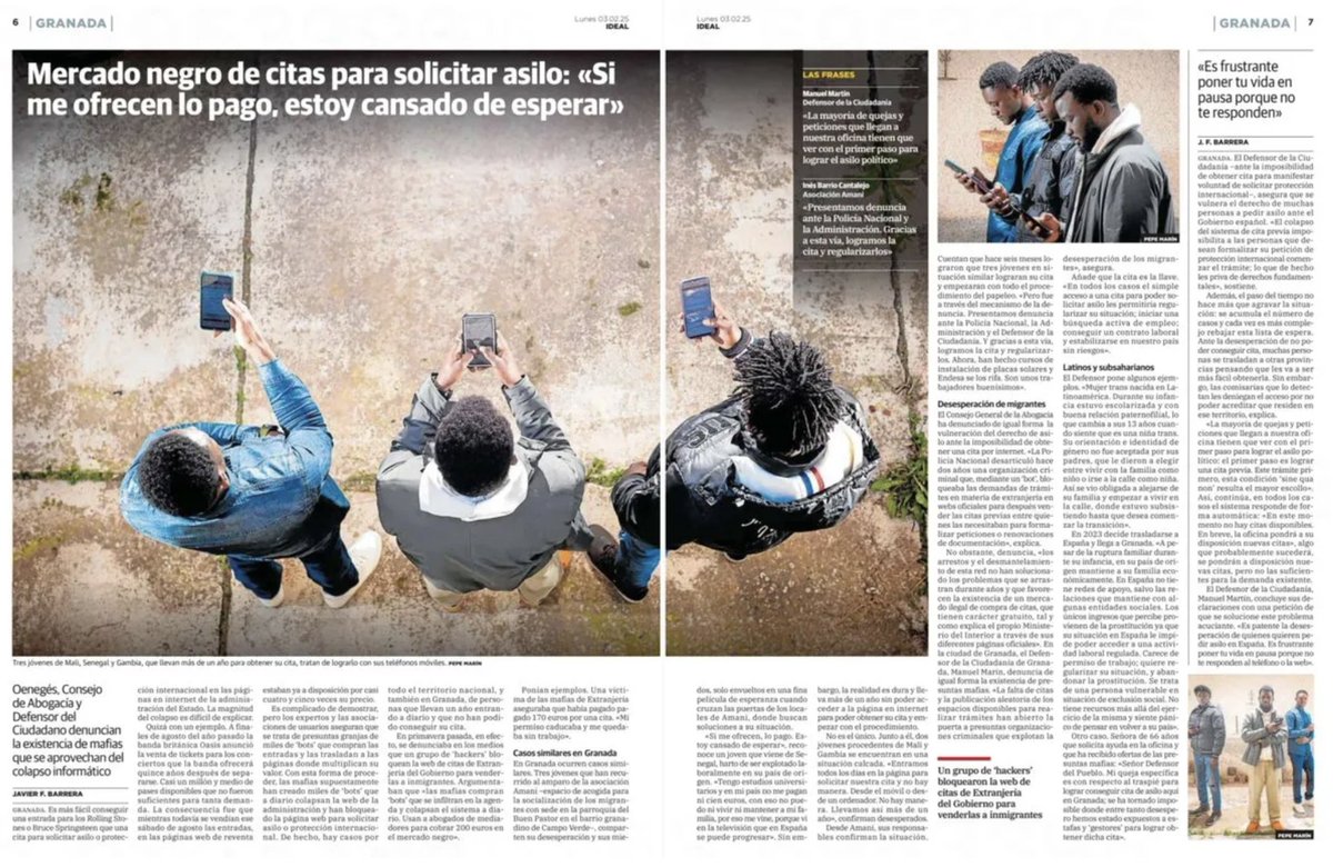 El gran <a href="/emenesesm/">Enrique Meneses</a> nos enseñó que hay que ser débil con los débiles para luego poder ser fuerte con los fuertes. <a href="/majimeno/">MAJ</a> ha reconocido en los Premios La Buena Prensa como finalista un reportaje en <a href="/ideal_granada/">ideal_granada</a> sobre el derecho de asilo. Gracias
majimeno.medium.com/ganadores-y-fi…