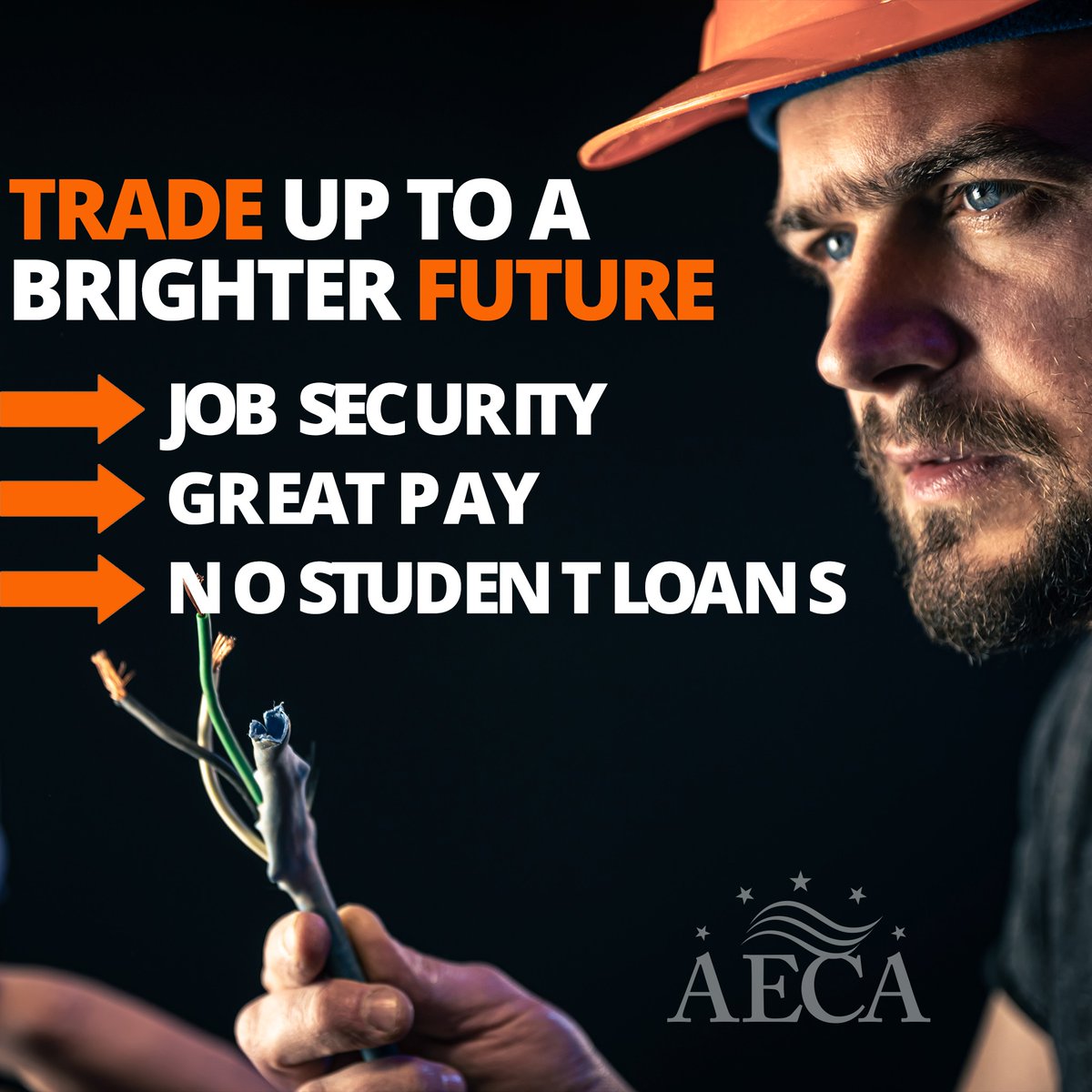 Trade Up to a Brighter Future!

Instead of four years of debt, why not train for a career that’s in high demand and pays you from the start? Becoming an electrician offers job security, great pay, and no student loans.

Your future is in your hands—choose a trade that powers  ...