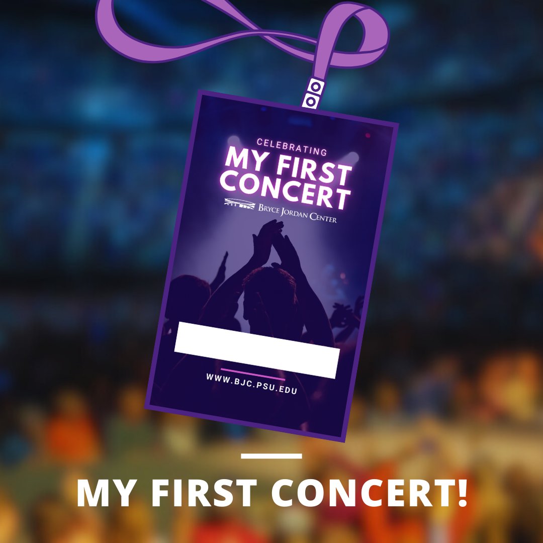We’re celebrating the next generation of live music lovers with our brand-new "My First Concert" program designed especially for young fans attending their very first show at the Bryce Jordan Center!!
Visit bjc.psu.edu/kane-brown-2 &amp; scroll down to "My First Concert!" for details!