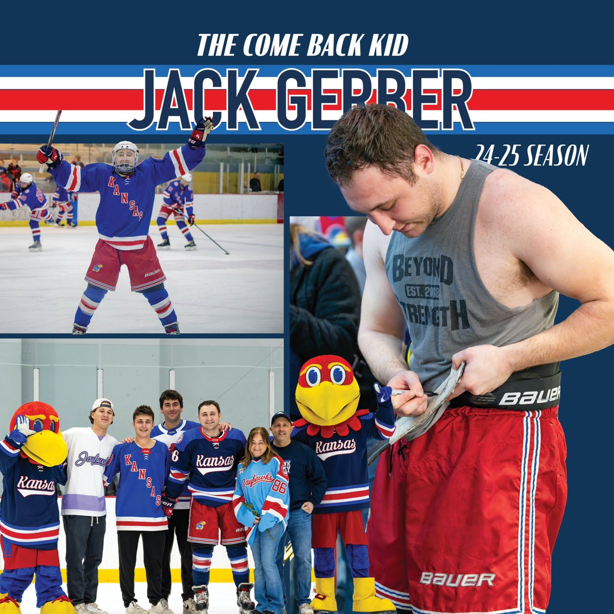 JayhawkHockey's tweet photo. Congratulations to our 2024-2025 award winners! 🏆👏
#RockChalk #Jayhawkey #KU https://t.co/BYZRDry5kz