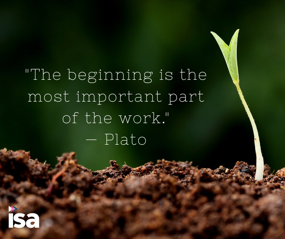 ISA would like to wish you a happy #WellnessWednesday!

"The beginning is the most important part of the work." — Plato

Consider donating to ISAPAC - a bi-partisan, non-ideological political organization. Donate here: ow.ly/cvC250THa0e