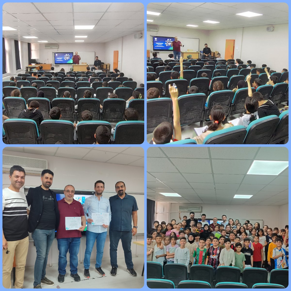 Tübitak Bilim Söyleşisi kapsamında  okulumuzda"Matematik Eğitiminde Dijital Dönüşüm ve E-Öğrenme Uygulamaları"konulu söyleşi gerçekleştiren Doc.Dr.Tayfun TUTAK'a, katılım gösteren öğrenci ve öğretmenlerimize teşekkür ederiz.
<a href="/Tubitak/">TÜBİTAK</a> 
<a href="/Diyarbakirmem/">Diyarbakır İl Millî Eğitim Müdürlüğü</a>
<a href="/BaglarMEM21/">Bağlar İlçe Milli Eğitim Müdürlüğü</a> 
<a href="/Baglarproje21/">Baglar İlçe Mem Özel Büro (Proje Ekibi)</a>