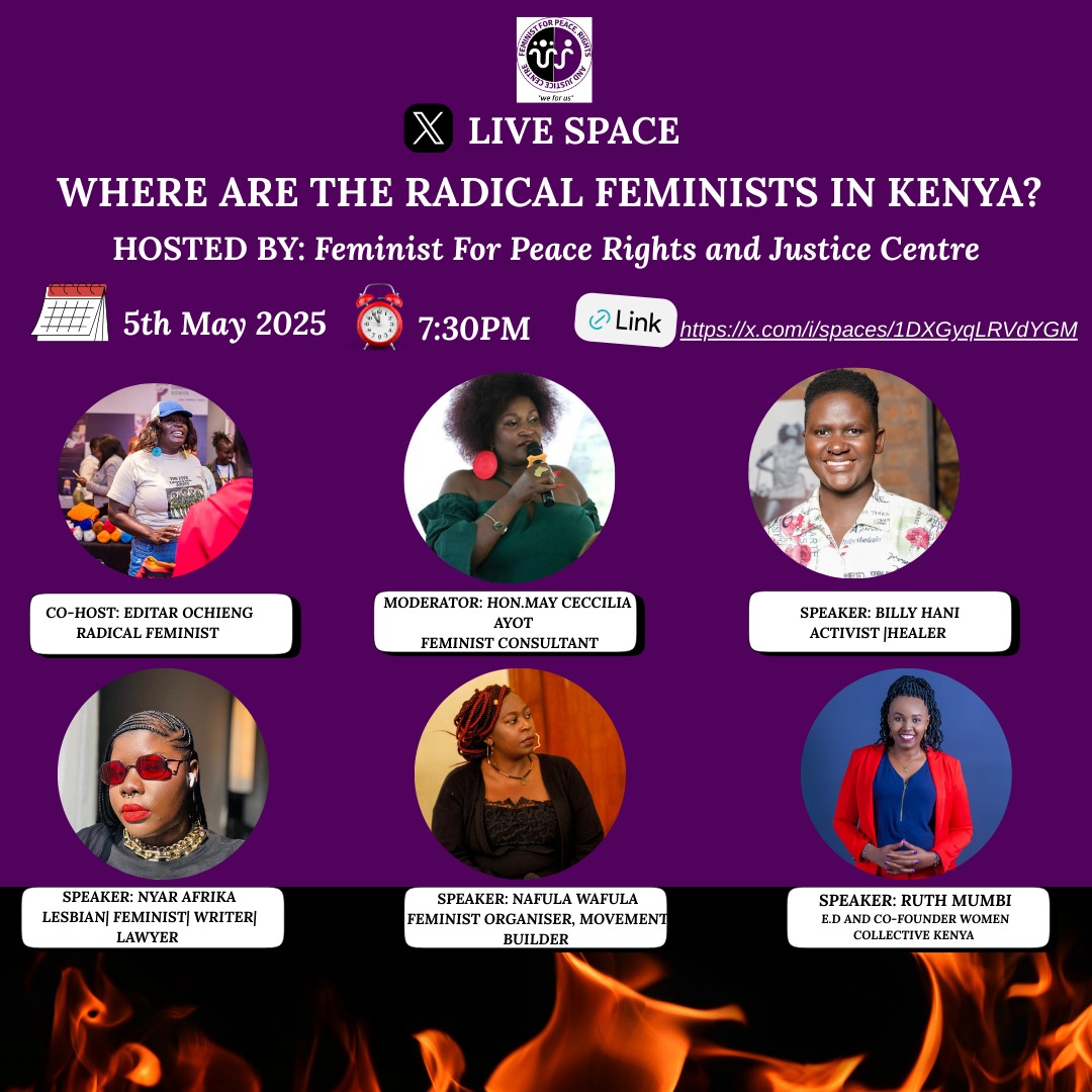 Few day to Go🥳🥳
<a href="/CREAWKenya/">CREAW Kenya</a> <a href="/FemnetProg/">FEMNET</a> <a href="/GBVnet/">GBV Prevention Net</a> <a href="/yc_kenya/">Youth Changers Kenya(YCK)</a> <a href="/Zamara_fdn/">Zamara Foundation</a> <a href="/DefendersKE/">@Defenders Coalition 🇰🇪</a> <a href="/FrontLineHRD/">Front Line Defenders</a> <a href="/WanguKanjaF/">Wangu Kanja Foundation</a> <a href="/sisters_mad/">MAD Sisters</a> <a href="/siasaplace/">Siasa Place</a>