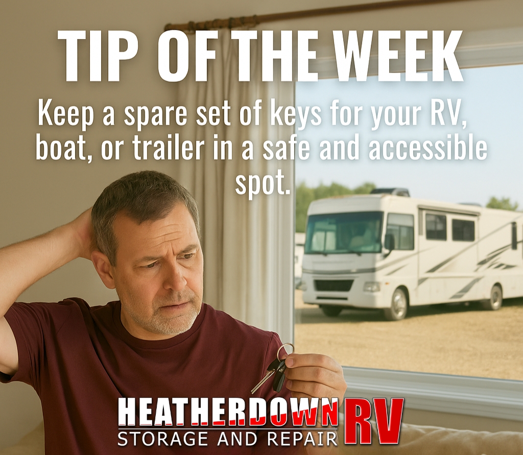 HeatherdownRV's tweet photo. Tip of the week: Store your RV like a pro... and donβt lose the keys while you're at it. π
Label them. Hook them. Lock them. Just know where they are when itβs go time. π
π 780-967-2667
π https://t.co/LsQeAQGal0
#MidweekTip #StorageSmart #HeatherdownRVStorage https://t.co/IH3puFHF5H