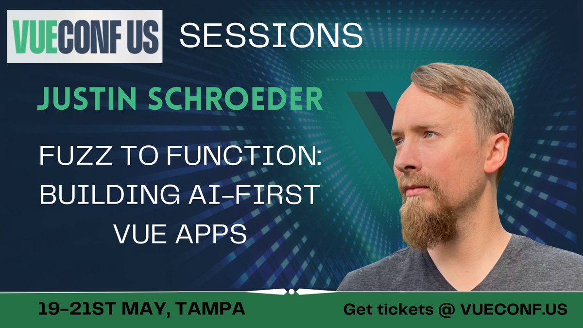 vueconfus's tweet image. Don&apos;t miss @jpschroeder&apos;s session at VUECONF US this May! If you’re tired of AI that &quot;mostly works&quot; and want to build next-gen apps that actually deliver, this session is for you 🤖

vueconf.us/session?sessio…

🎟️ vueconf.us
🤩 X100OFF = discount
📅 19-21 May, Tampa