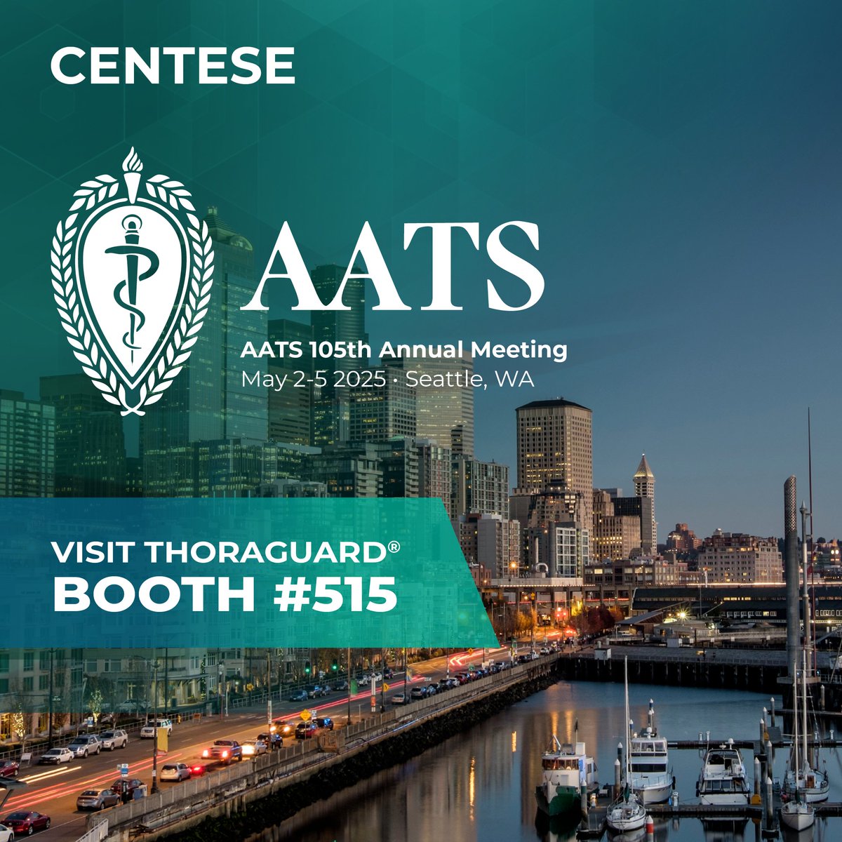 Thoraguard is transforming chest tube management in #cardiothoracic surgery with digital intelligence.

Visit Centese at Booth #515 at #AATS2025 in Seattle to meet Thoraguard and join the conversation about the future of surgical drainage.

<a href="/AATSHQ/">AATS</a>