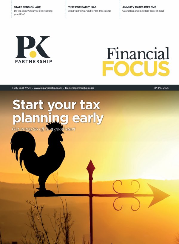 In the Spring edition of Financial Focus we take a look at making the most of the new tax year planning opportunities to shore up your finances.
 
Read more here: pkpartnership.co.uk/wp-content/upl…