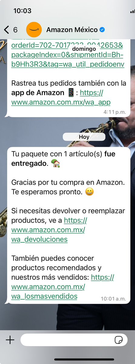 Hay mensajes que te arrancan una sonrisa de la nada…