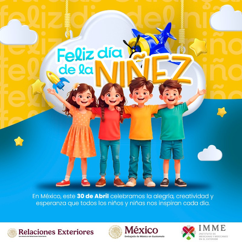 ConsulMexGuate (@consulmexguate) on Twitter photo ¡Feliz día a tod<a href="/s/">『S』</a> las niñas y niños, grandes y pequeñ@s!
<a href="/SRE_mx/">Relaciones Exteriores</a> <a href="/IME_SRE/">IMME</a> <a href="/EmbaMexGua/">Embamex Guatemala</a> ¡Feliz día a tod<a href="/s/">『S』</a> las niñas y niños, grandes y pequeñ@s!
<a href="/SRE_mx/">Relaciones Exteriores</a> <a href="/IME_SRE/">IMME</a> <a href="/EmbaMexGua/">Embamex Guatemala</a>