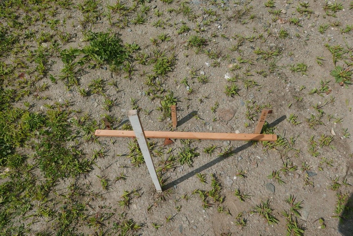 When it comes time to lay out a garden plot, we want to know the four cardinal directions – exactly – to get every last bit of sun exposure. From "Build a Solar Compass," by Mark Kutolowski, Vermont Almanac, Vol. V #Vermont #gardening #sun #solar #compass #skills #rural