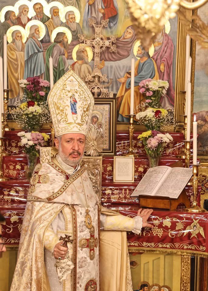 kbalian90's tweet photo. Bishop Theodoros Zakarian of the Armenian Patriarchate of Jerusalem at the Tomb of the Holy Virgin Mary.

Armenians are the shared custodians of Christianity's holiest sites, including the Church of the Holy Sepulchre in Jerusalem and the Church of the Nativity in Bethlehem. https://t.co/j0zmXwRnKR