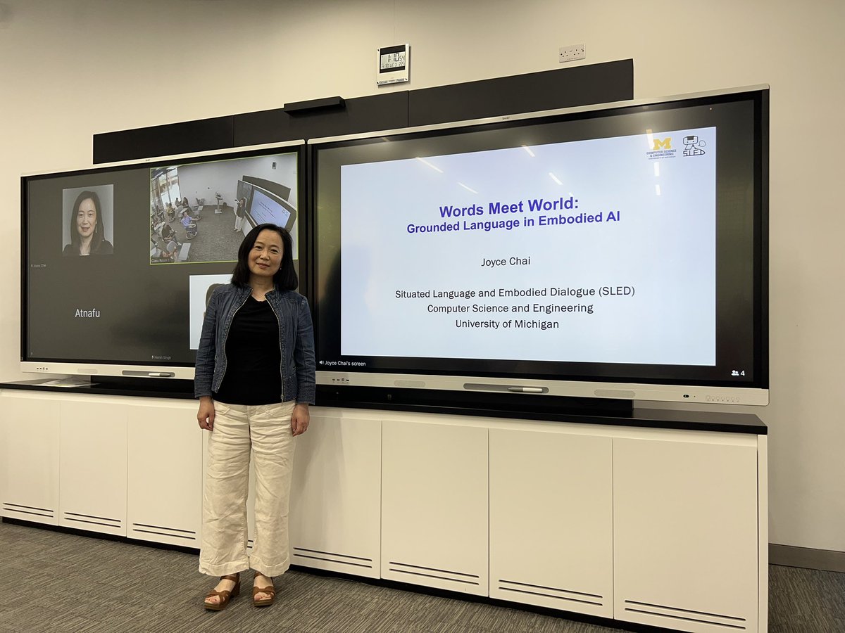 thamar_solorio's tweet image. We had great discussions today hosting Joyce Chai @mbzuai!
Starting new collaborations, expanding our research views
