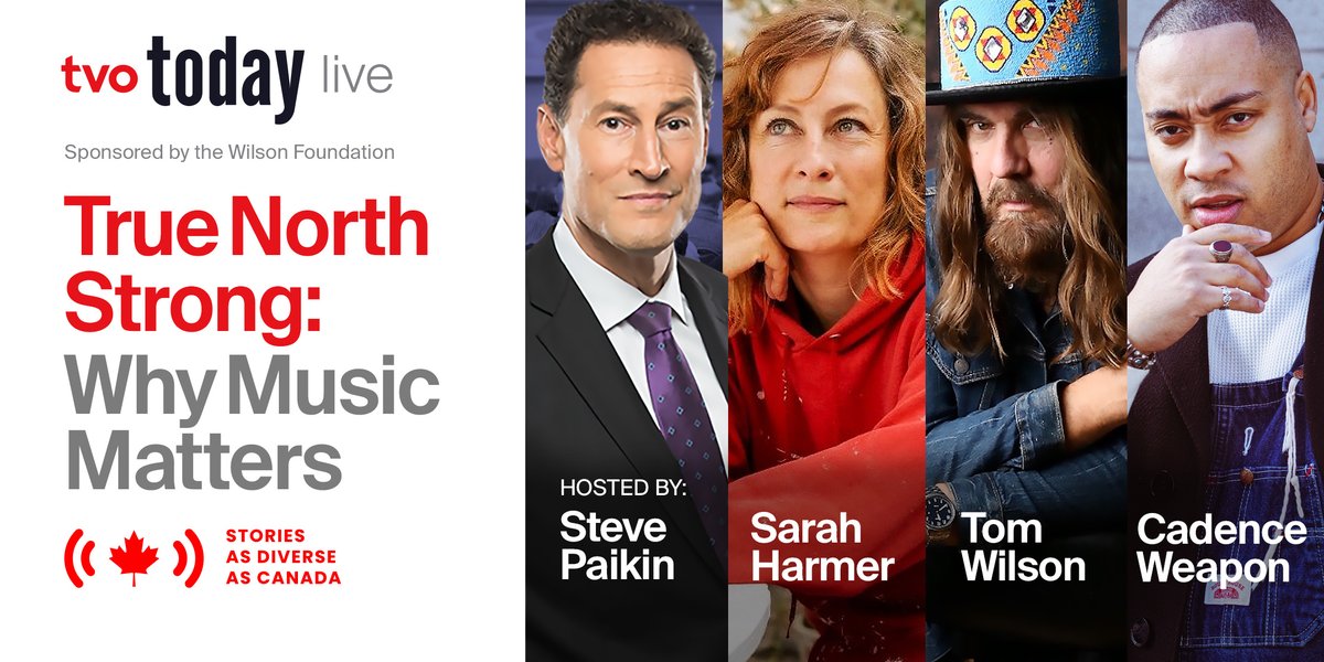 TVO Today | The Agenda (@theagenda) on Twitter photo From anthems to protest songs, music captures the spirit of the times. Join <a href="/sarah_harmer/">Sarah Harmer</a>, <a href="/leeharveyosmond/">TOMWILSON</a>, <a href="/cadenceweapon/">Cadence Weapon</a>, and <a href="/spaikin/">Steve Paikin</a> in Hamilton on May 10 at 6:30pm for True North Strong: Why Music Matters.
Get your free TVO Today Live tickets here: eventbrite.ca/e/tvo-today-li… From anthems to protest songs, music captures the spirit of the times. Join <a href="/sarah_harmer/">Sarah Harmer</a>, <a href="/leeharveyosmond/">TOMWILSON</a>, <a href="/cadenceweapon/">Cadence Weapon</a>, and <a href="/spaikin/">Steve Paikin</a> in Hamilton on May 10 at 6:30pm for True North Strong: Why Music Matters.
Get your free TVO Today Live tickets here: eventbrite.ca/e/tvo-today-li…