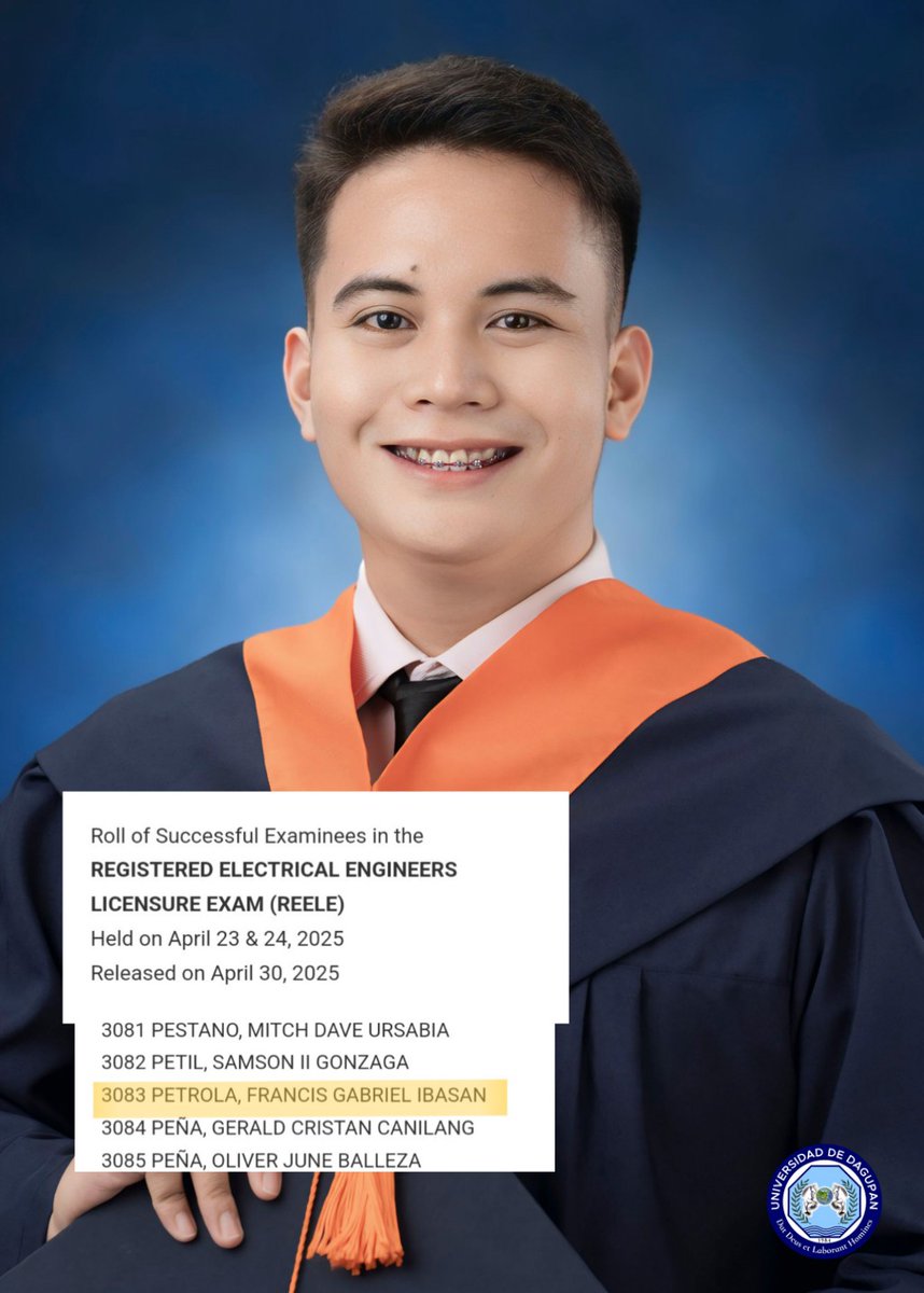 pransisgabi's tweet photo. Lord thank you, Engineer na akoo 😭 https://t.co/d9qhjhHRlh
