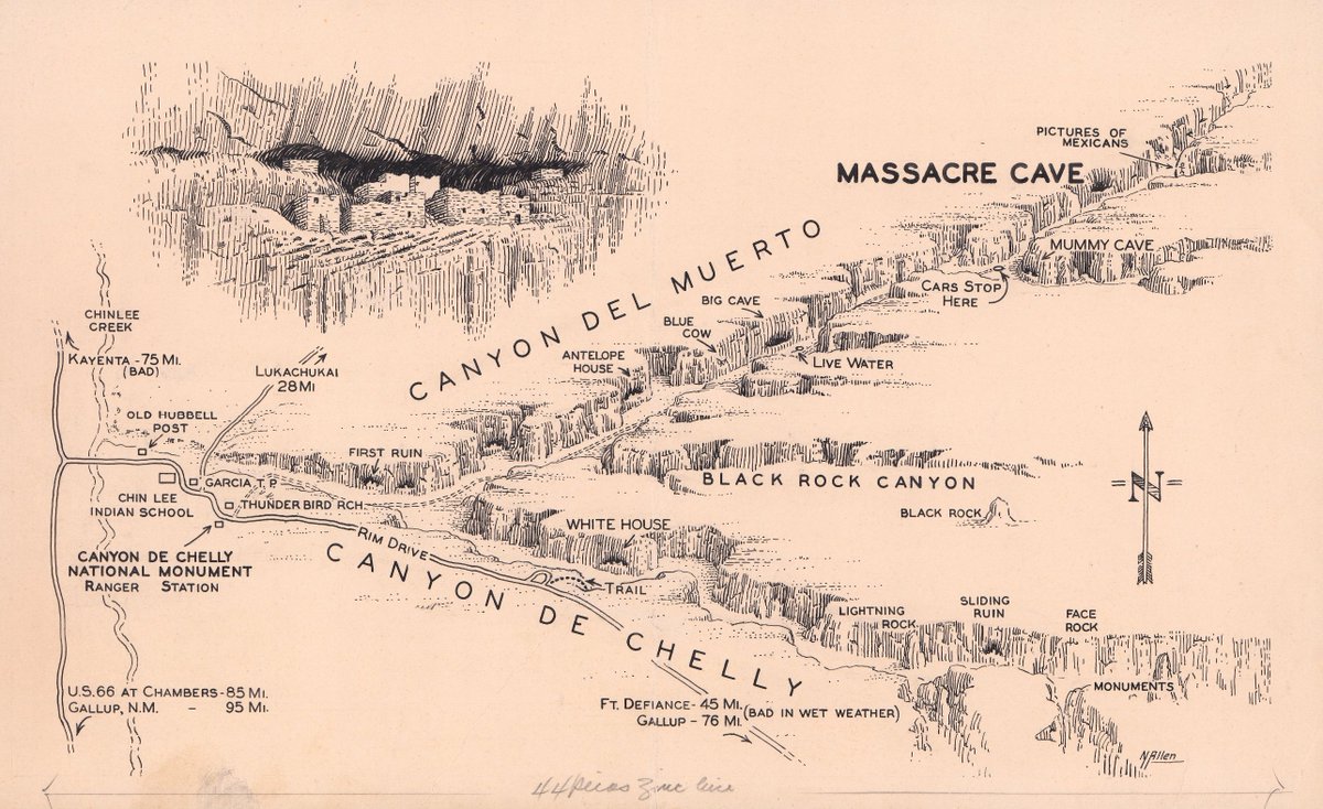 Cartographer Norton Allen inked more than 700 beautiful physiographic and road maps for The Desert Magazine.

He explored the American Southwest for fifty years, most of it on crutches: ankylosing spondylitis fused his joints when he was a teenager.