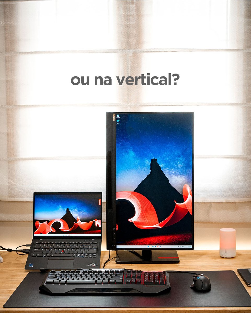 lenovoportugal's tweet image. O ThinkVision adapta-se ao teu ritmo, seja qual for o teu setup.
Diz-nos como preferes trabalhar! 👇

#Lenovo #ThinkVision