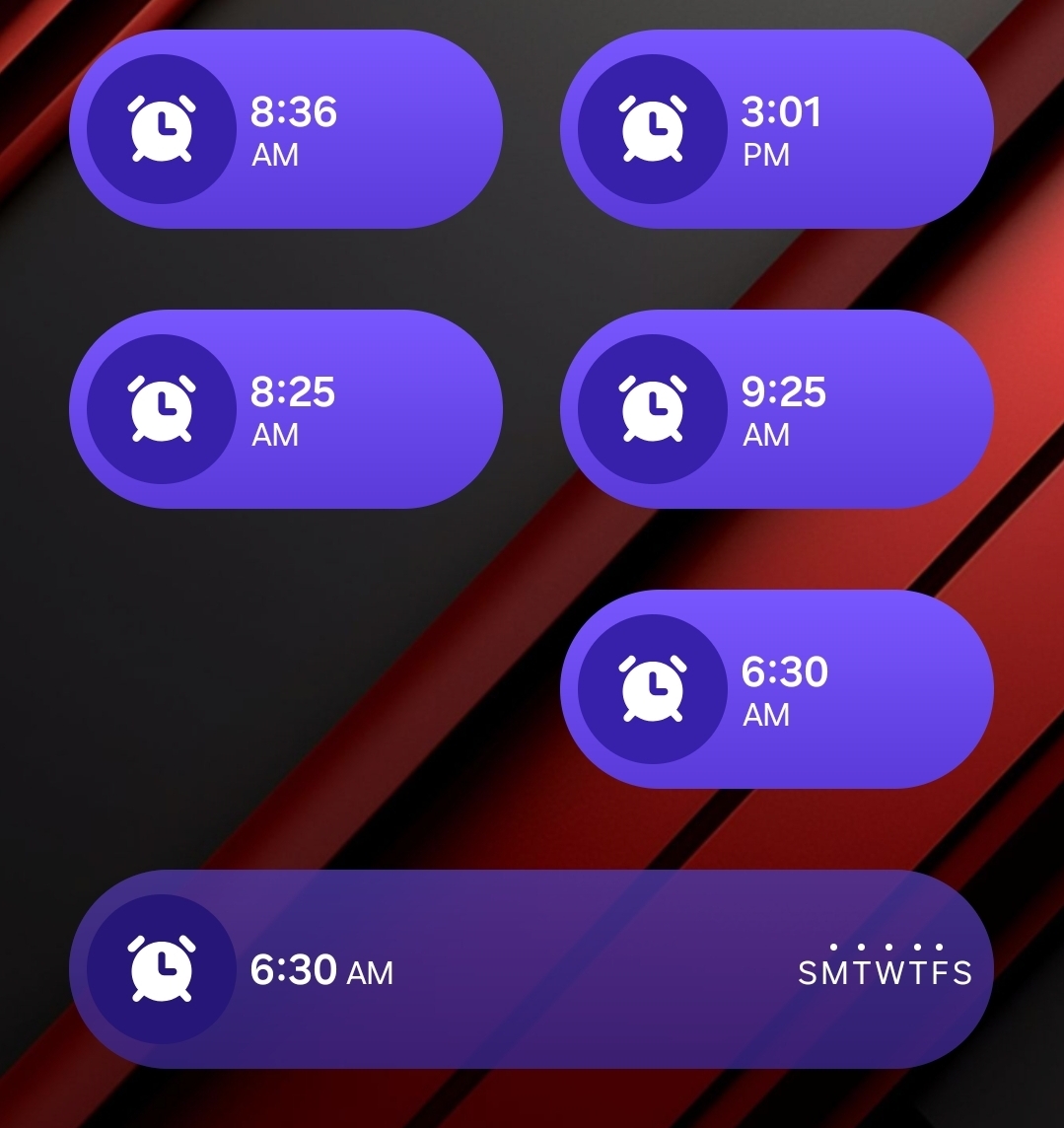 TheDonTech's tweet photo. Took what I thought was the lesser of two evils today in terms of software updates. Switch Version 20.0 or Android 15. I chose Android 15 for my Galaxy S24+ and so far so good, but these changes to the alarm widgets are awful. https://t.co/2dZISKcWzT