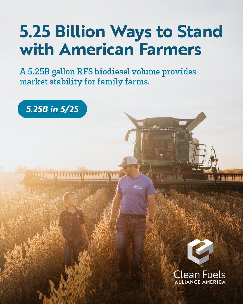 Iowa Biodiesel Board (@iowabiodiesel) on Twitter photo The future of biodiesel and renewable diesel is in EPA’s hands. A 5.25B gallon RFS biodiesel volume will support clean energy, protect American jobs and strengthen our economy. Hear this <a href="/agritalk/">AgriTalk Radio</a> segment urging <a href="/EPA/">U.S. EPA</a> to act: tinyurl.com/ydf4z2hn #525in525 <a href="/IowaSoybeans/">IowaSoybeans</a> The future of biodiesel and renewable diesel is in EPA’s hands. A 5.25B gallon RFS biodiesel volume will support clean energy, protect American jobs and strengthen our economy. Hear this <a href="/agritalk/">AgriTalk Radio</a> segment urging <a href="/EPA/">U.S. EPA</a> to act: tinyurl.com/ydf4z2hn #525in525 <a href="/IowaSoybeans/">IowaSoybeans</a>