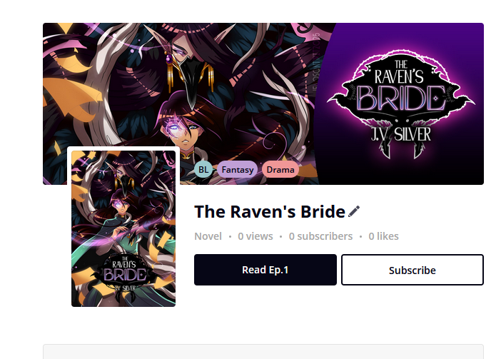 And she's live! I'm so sweaty, please enjoy baby's first slow burn...sorta. Thank you!

tapas.io/series/The-Rav…

#writing #BL #darkromance #fantasy #Fairytales #yaoitwt