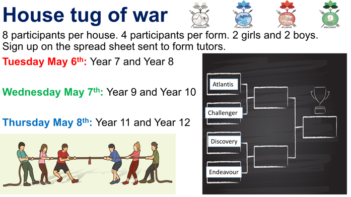 EndeavourLHS's tweet photo. Next week we have our tug of war house event. Come Endeavour we have this. #activeparticpation #TEAMLIGHTHALL https://t.co/XxpHFRqgmO