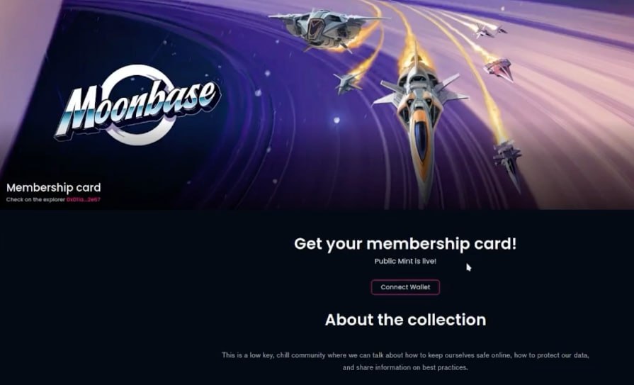 Galaxisxyz's tweet photo. Galaxis founder Andras just created a community from scratch! 

From minting dynamic membership cards to deploying “MoonBase” on @base, it’s all done using the Galaxis platform.

🔗 Check out our latest video: https://t.co/jJAjM8icrv https://t.co/45vUsIv5L6