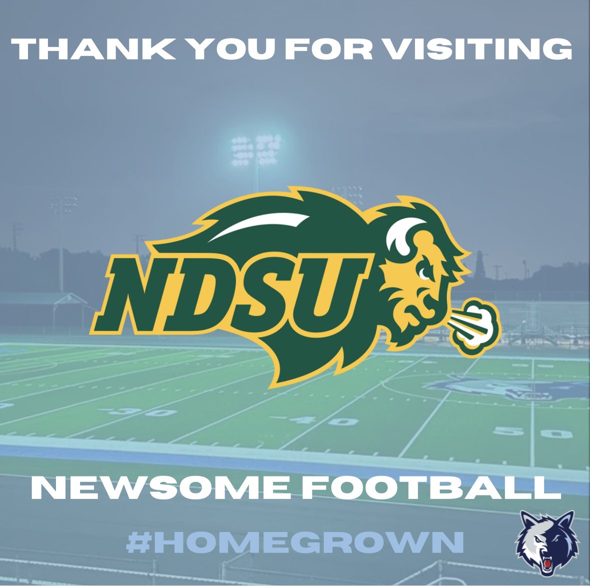 NewsomeWolvesFootball (@newsomewolvesfb) on Twitter photo Thank you <a href="/CoachCrutchley/">Steve Crutchley</a> and @ndsufootball for stopping by the den!!
#HOMEGROWN #Recruittheden Thank you <a href="/CoachCrutchley/">Steve Crutchley</a> and @ndsufootball for stopping by the den!!
#HOMEGROWN #Recruittheden